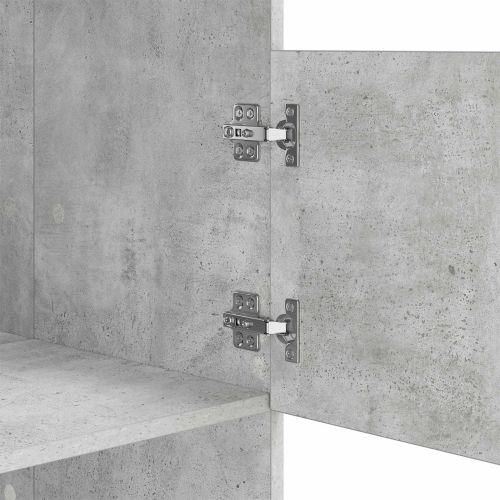 Мивка за пране със съхранение с врата Бетонно Инженерно дърво