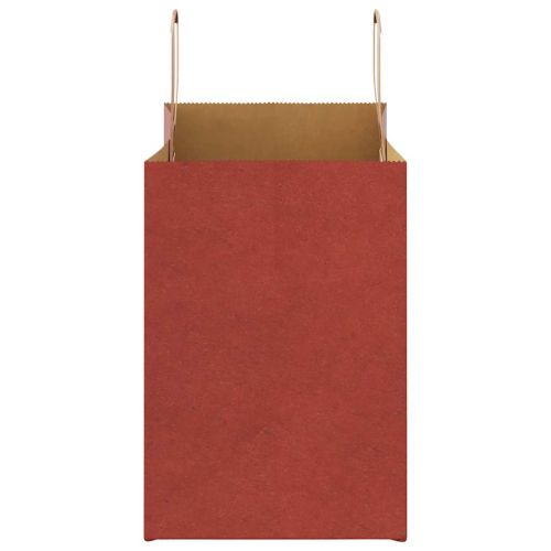 Хартиени торбички 250 бр с дръжки червени 32x17x25 см
