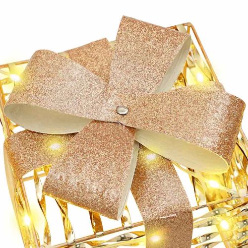 Кутия за подарък 3 pcs Топло бяло 20 x 20 x 20 см PET