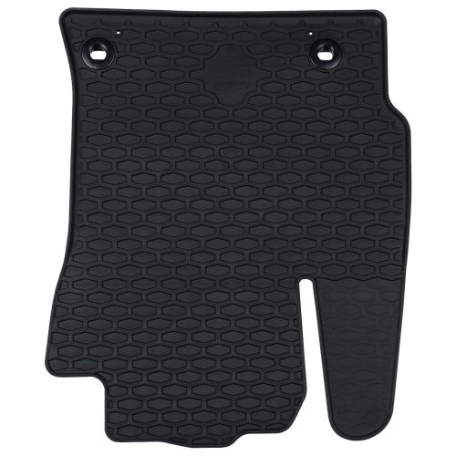 Автомобилен килим 4 pcs Черно Каучук