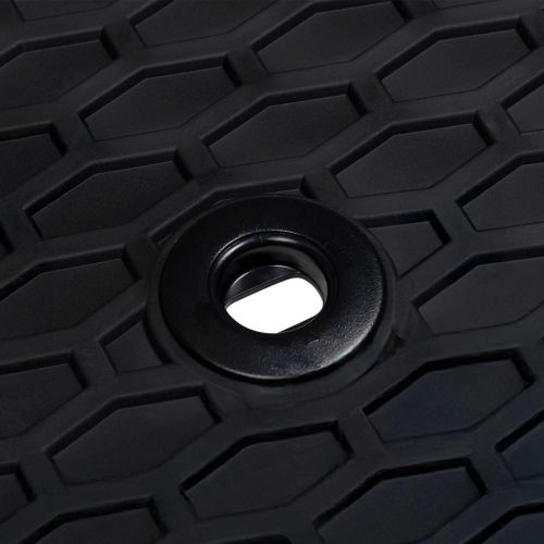 Автомобилен килим 3 pcs Черно Каучук