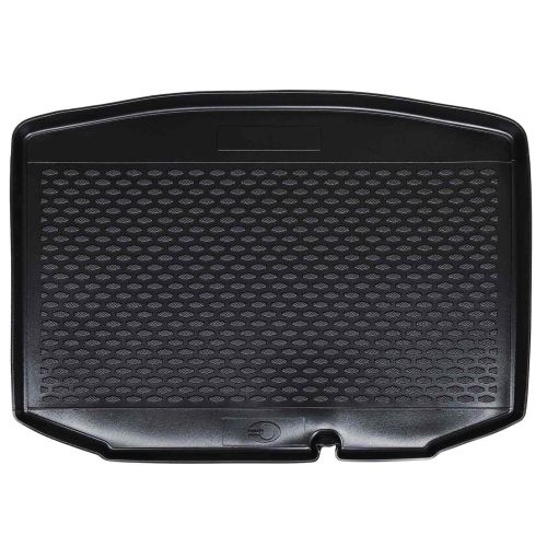 Килимче за багажник Черно подходящо за ŠKODA FABIA II HB TPE