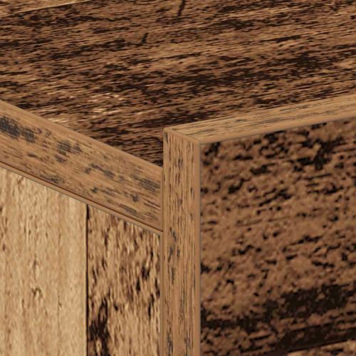 Плаващи нощни шкафчета 2 бр. стара дървесина 40x32x15 cm