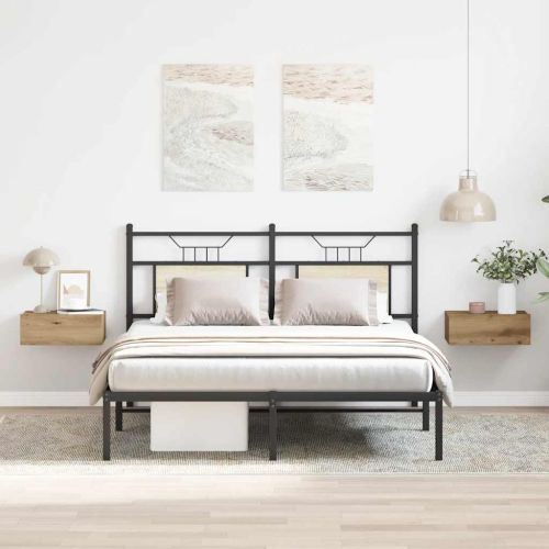 Плаващи нощни шкафчета 2 бр. дъб Artisan 40x32x15 cm