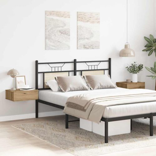 Плаващи нощни шкафчета 2 бр. дъб Artisan 40x32x15 cm