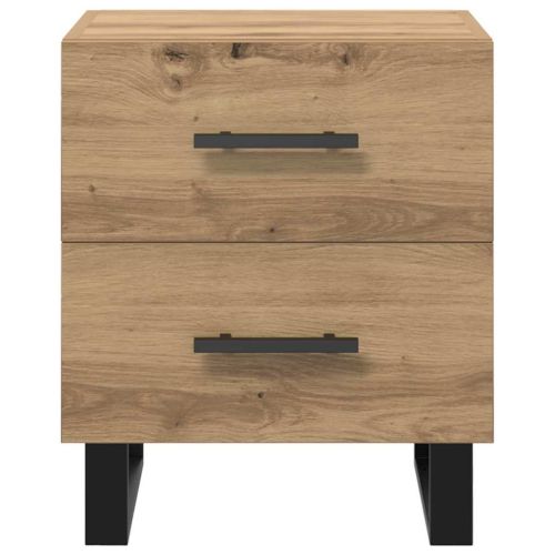 Нощен шкаф 2 pcs Дъб 40 x 35 x 47,5 см Инженерно дърво