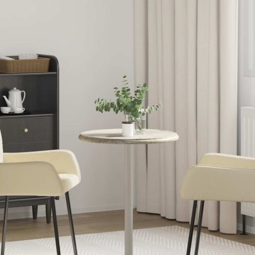 Плот за маса, сив, Ø50x2,5 см, мрамор