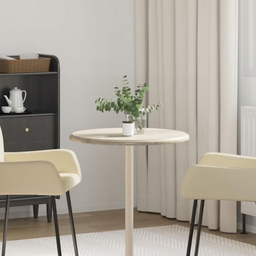 Плот за маса, сив, Ø60x2,5 см, мрамор