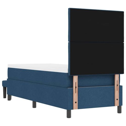 Легло с пружинирана основа с матрак Синьо 80 x 200 cm текстил