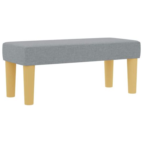 Легло с пружинирана основа Светлосиво 80 x 200 cm текстил