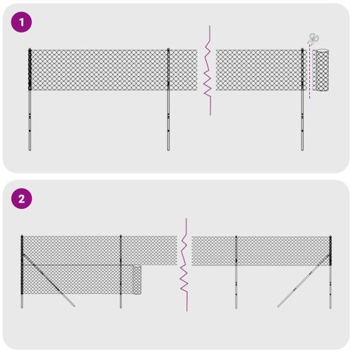 Плетена оградна мрежа с шипове, зелена, 2,2x25 м