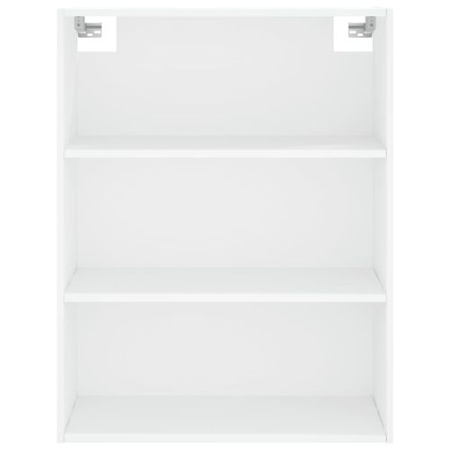 Висок шкаф, бял, 69,5x34x180 см, инженерно дърво