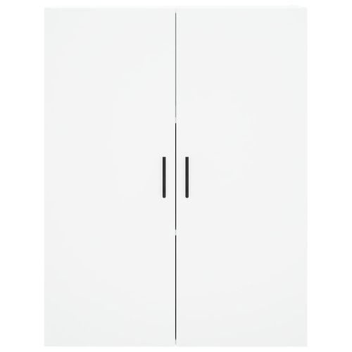 Висок шкаф, бял, 69,5x34x180 см, инженерно дърво