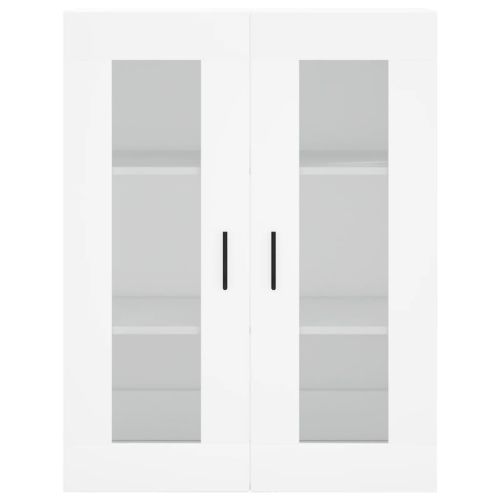 Висок шкаф, бял, 69,5x34x180 см, инженерно дърво