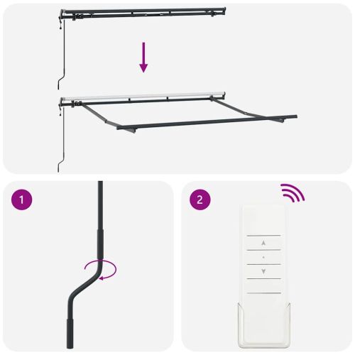 Сгъваем навес Антрацит 300 x 200 cm текстил