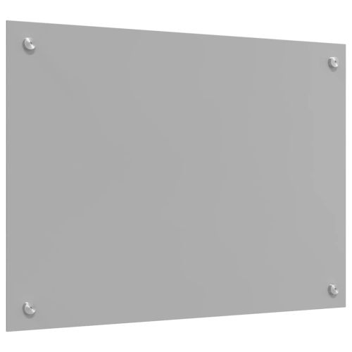 Кухненски гръб 2 pcs Светлосиво 70 x 50 cm закалено стъкло