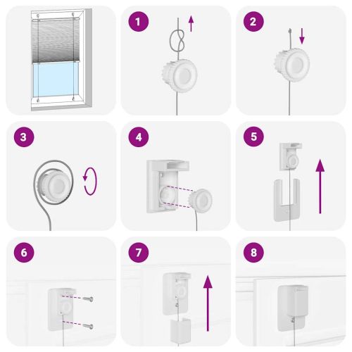 Плисирана щора Светло сиво 55x100 cm Ширина на плата 54,4 cm