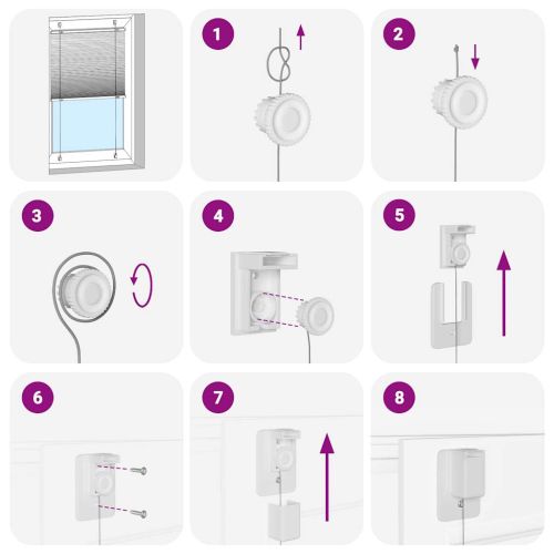 Плисирана щора Бяла 120x100 cm Ширина на плата 119,4 cm