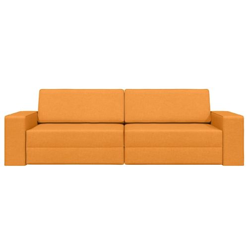 Диван легло 200cm Тъмен жълт текстил