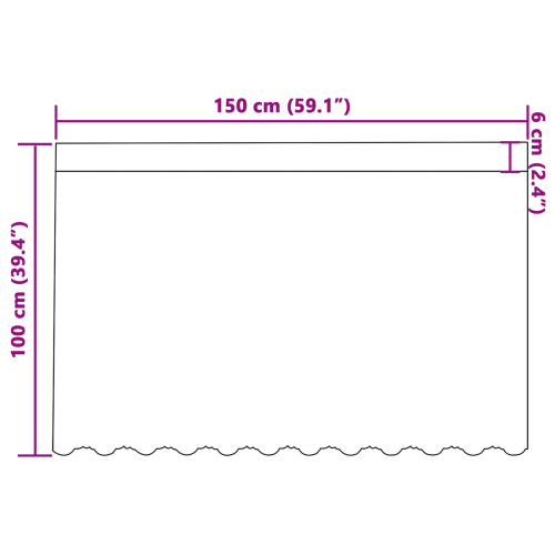 Перде от дантела С завеси Флорален Бяло 100 x 150 cm Полиестер