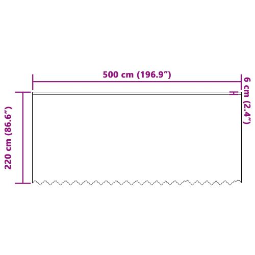 Перде от дантела С завеси Флорален Бяло 220 x 500 cm Полиестер