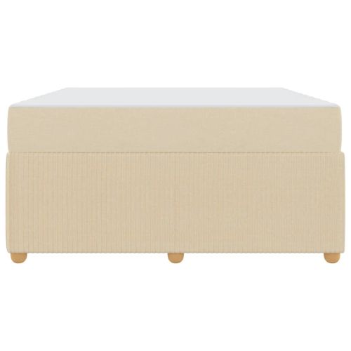 Рамка за легло с матрак Крем 140 x 200 cm текстил