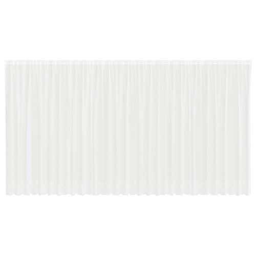 Перде от дантела С завеси Бяло 750 x 240 см Полиестер