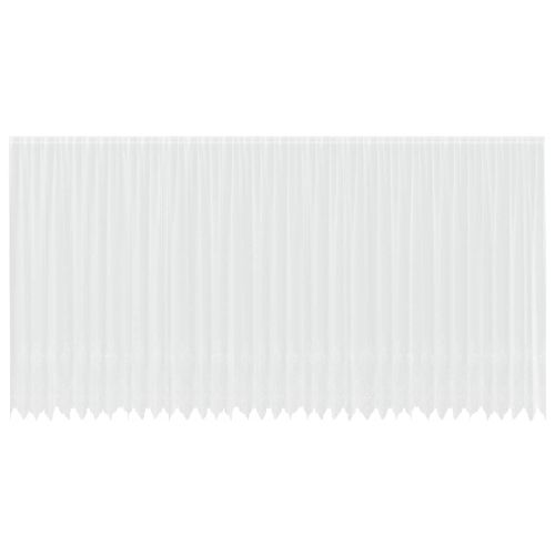 Перде от дантела С завеси Флорален Бяло 300 x 900 cm Полиестер