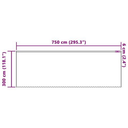 Перде от дантела С завеси Флорален Бяло 300 x 750 cm Полиестер