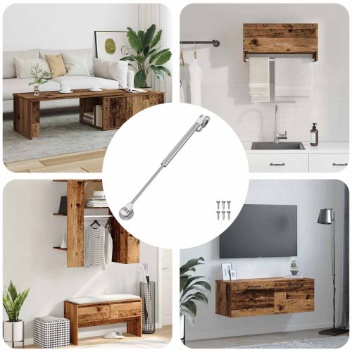 Хидравлична газова пружина 12 pcs Сребрист 280 x 17 x 16 мм