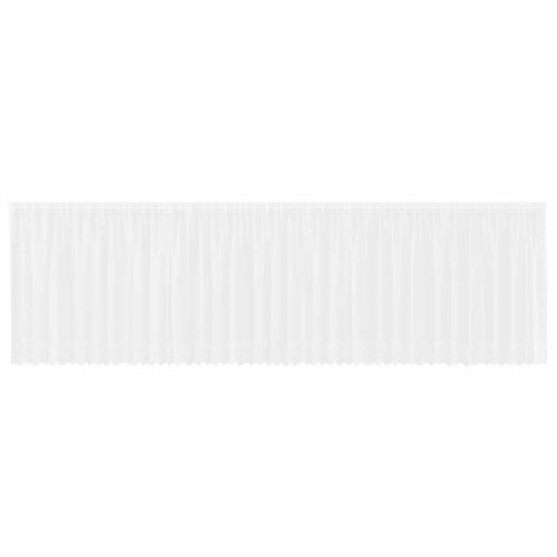 Перде от дантела С завеси Флорален Бяло 180 x 900 см Полиестер