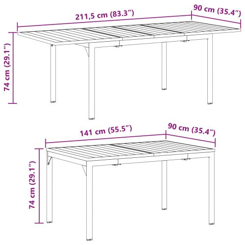 Комплект за хранене в градината 9 pcs Кафяво полиратан