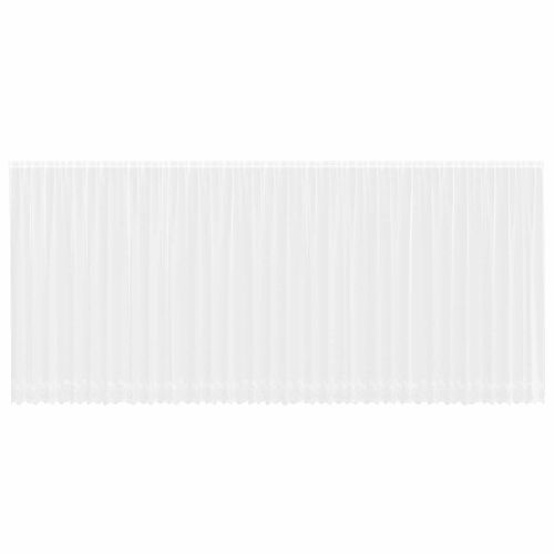 Перде от дантела С завеси Флорален Бяло 245 x 900 см Полиестер