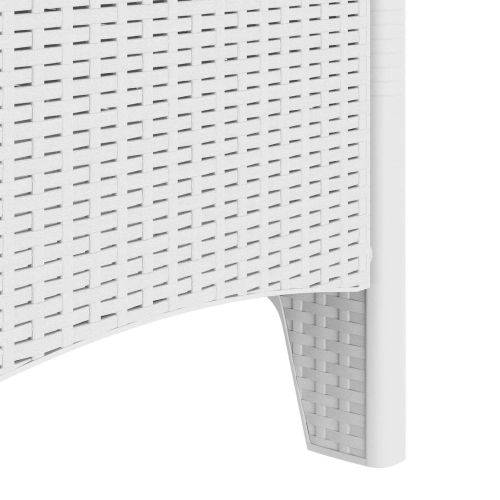 Градински стол 2 pcs Бяло 53 x 49 x 85 см Полипропилен