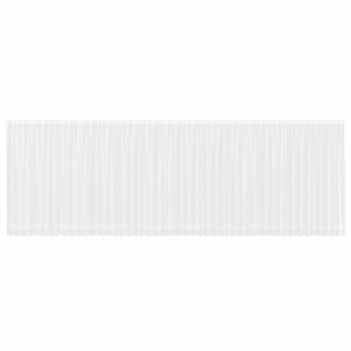Перде от дантела С завеси Флорален Бяло 240 x 1200 см Полиестер