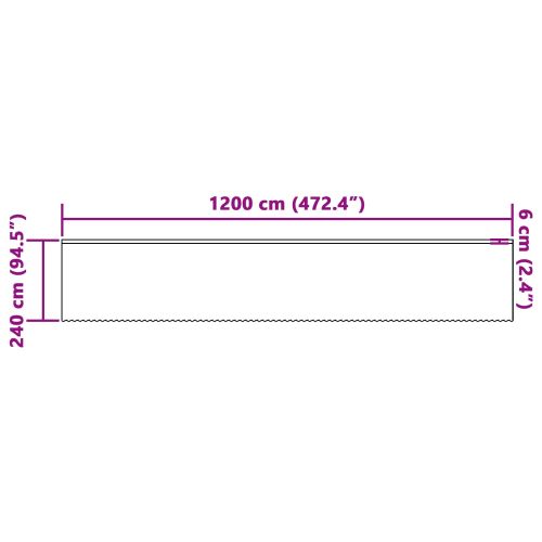 Перде от дантела С завеси Флорален Бяло 240 x 1200 см Полиестер