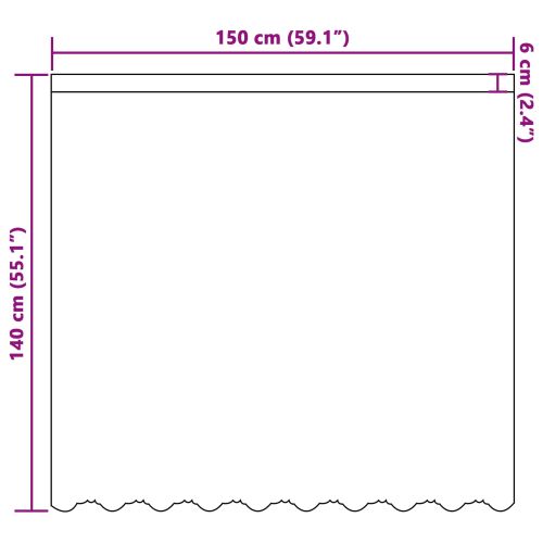 Перде от дантела С завеси Флорален Бяло 140 x 150 cm Полиестер