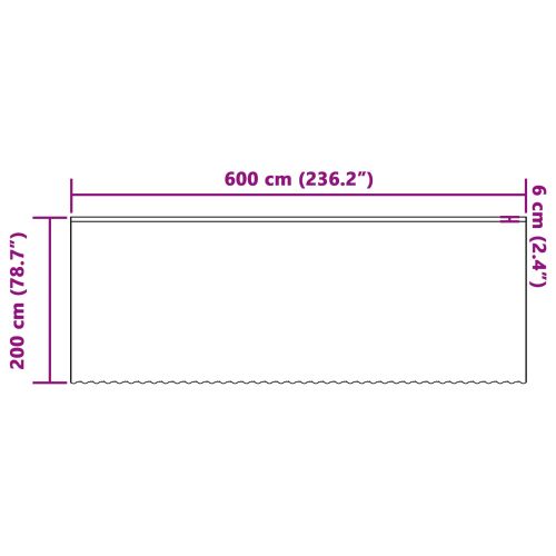 Перде от дантела С завеси Флорален Бяло 200 x 600 cm Полиестер