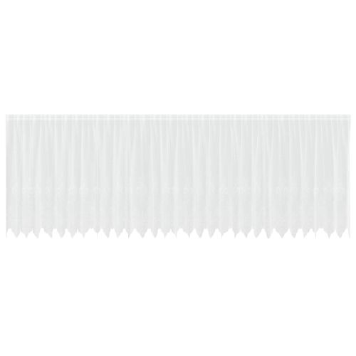 Перде от дантела С завеси Флорален Бяло 140 x 750 см Полиестер