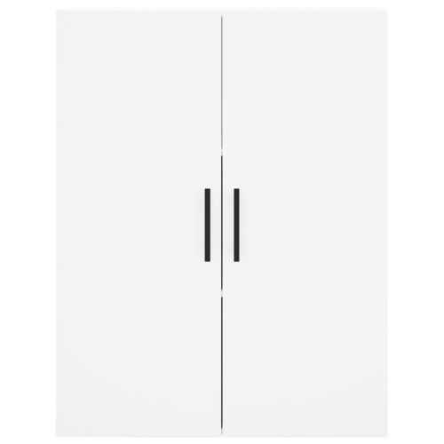 Висок шкаф, бял, 69,5x34x180 см, инженерно дърво