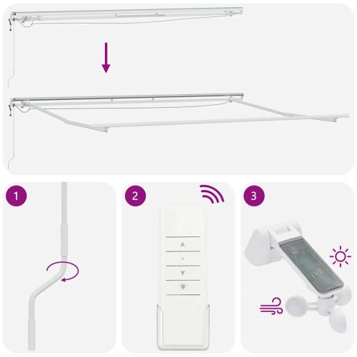 Автоматично прибираща се тента с LED антрацит и бял 450x300 см