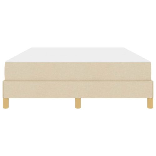 Легло с пружинирана основа с матрак Крем 140 x 190 cm текстил