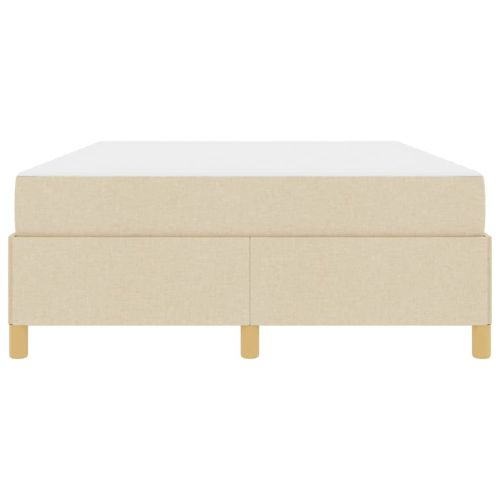 Рамка за легло с матрак Крем 140 x 190 cm текстил