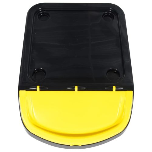 Стифиращи кошчета за отпадъци с капаци 3 бр черно PP 120 л