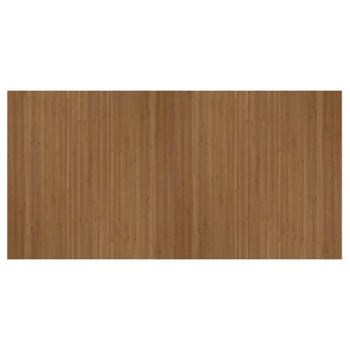 Килим, правоъгълен, кафяв, 100x200 см, бамбук