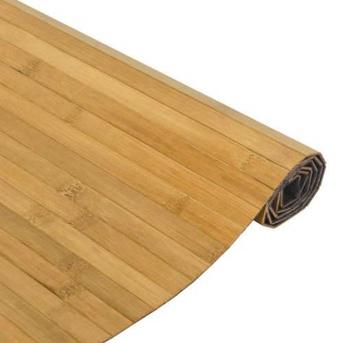 Килим, правоъгълен, натурален, 100x300 см, бамбук