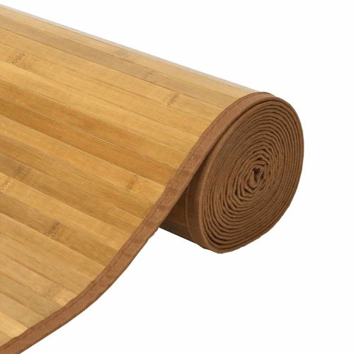 Килим, правоъгълен, натурален, 80x200 см, бамбук