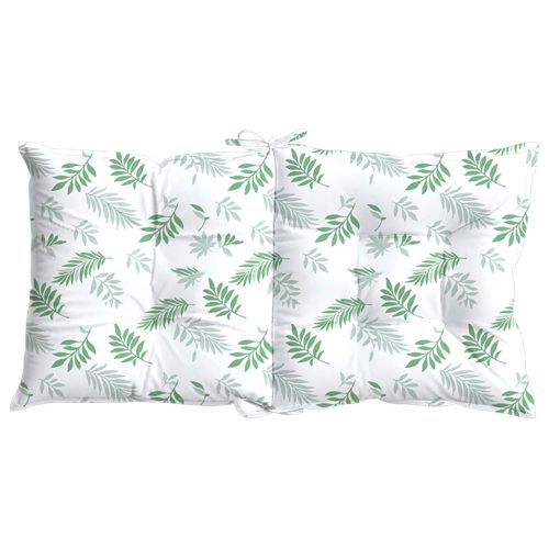 Възглавница за стол 6 pcs Бял 100 x 50 x 7 cm оксфорд