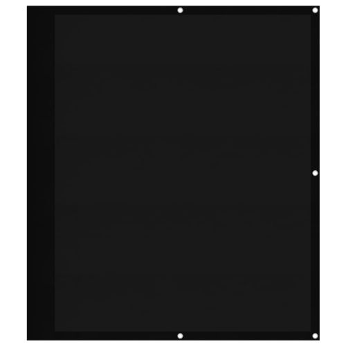 Балконски параван черен 120x1000 см 100% полиестер оксфорд