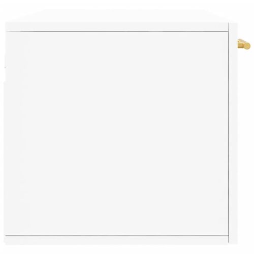 Стенен шкаф, бял, 100x36,5x35 см, инженерно дърво